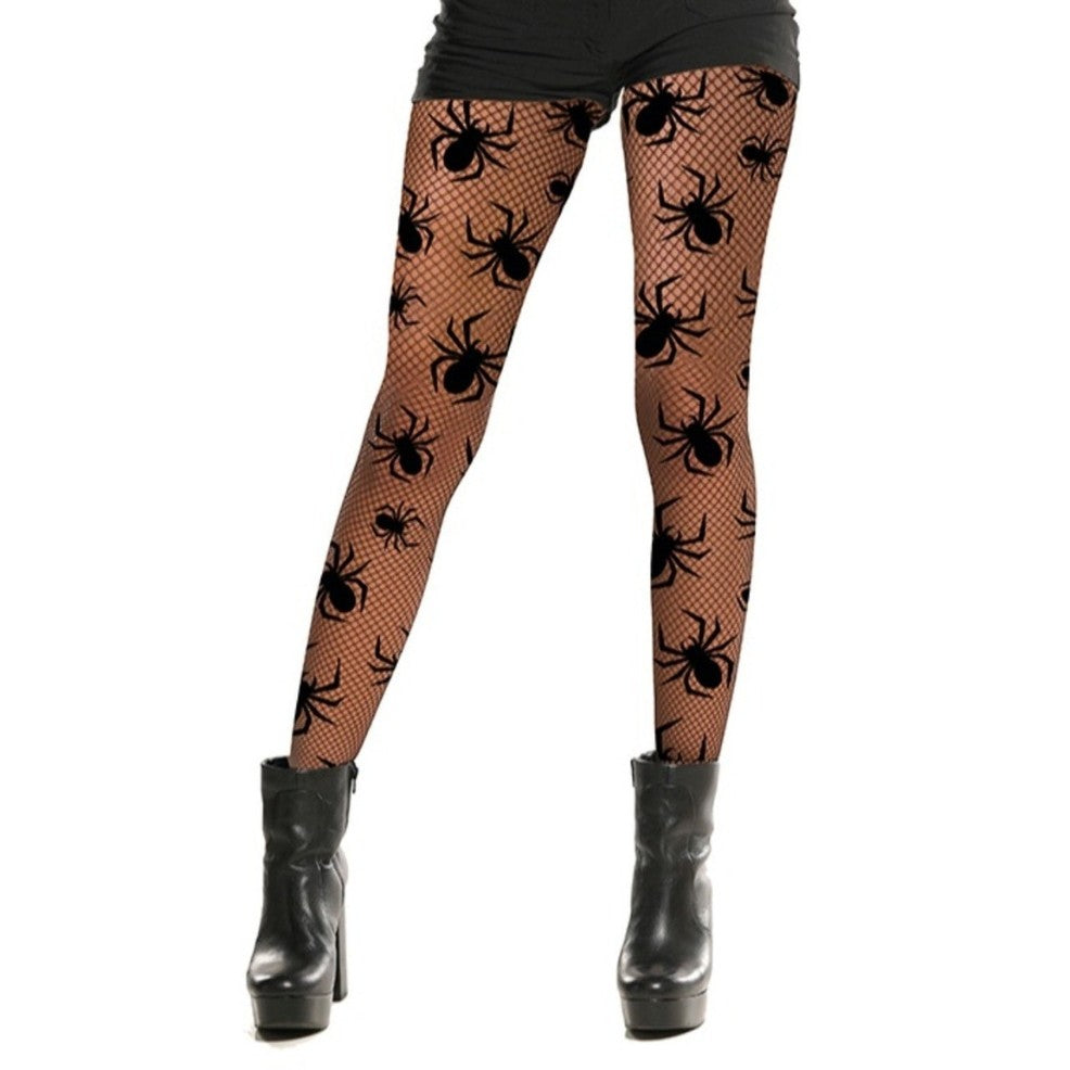 Spider Fishnet Tights