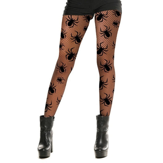 Spider Fishnet Tights