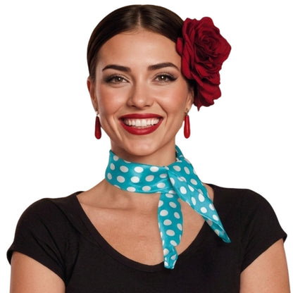 Blue Flamenco Scarf