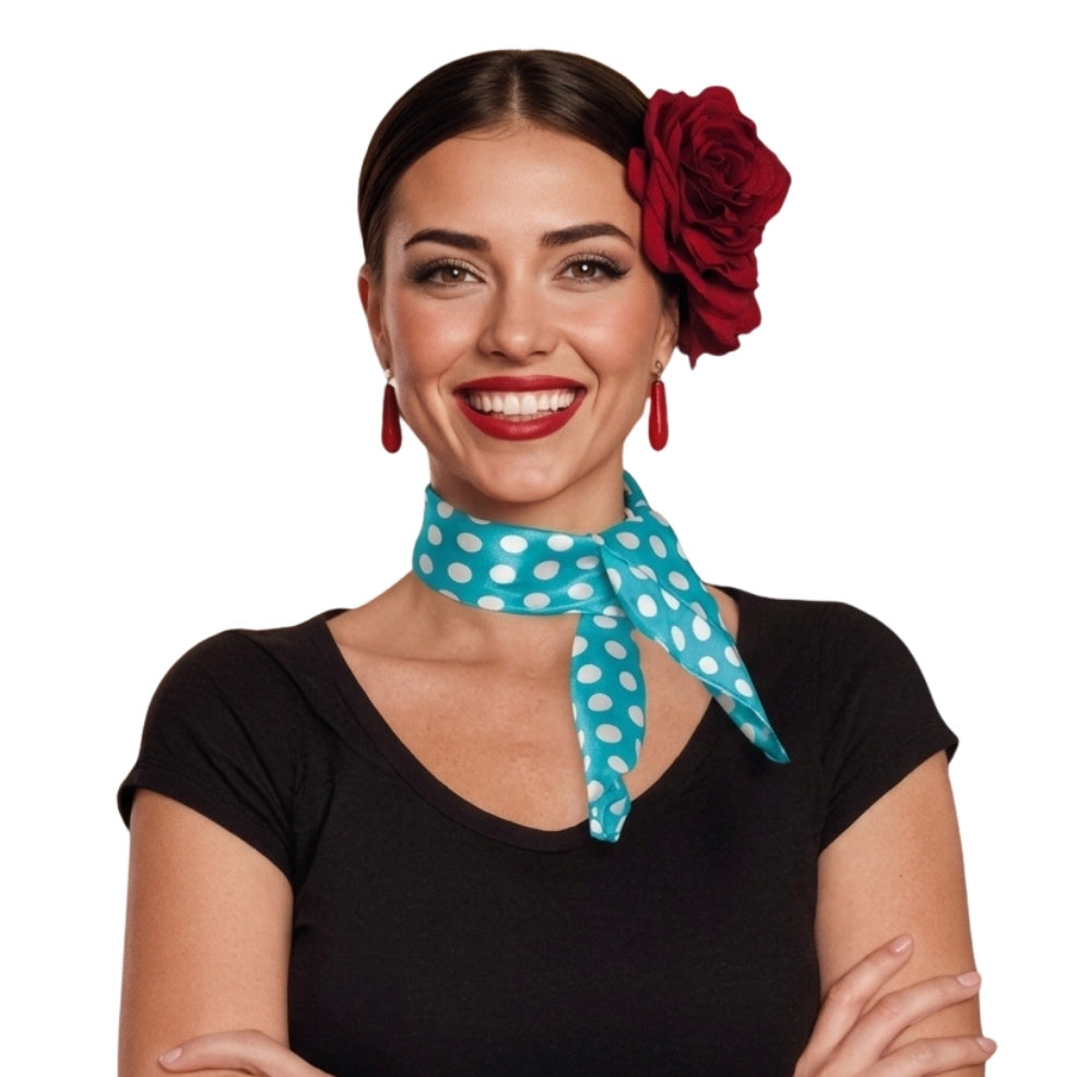 Blue Flamenco Scarf