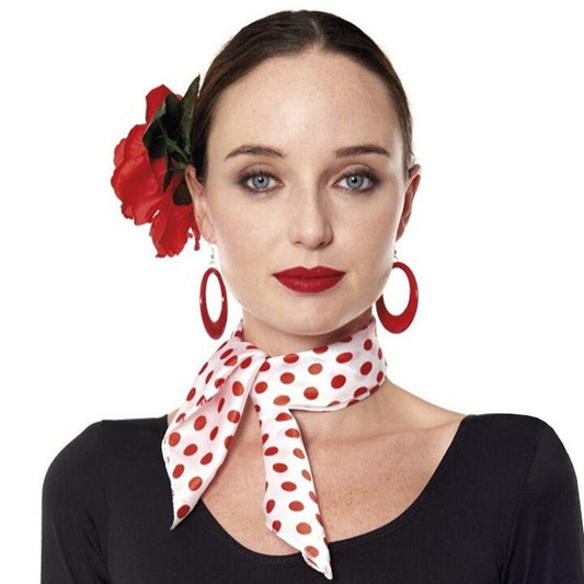 White Flamenco Kerchief