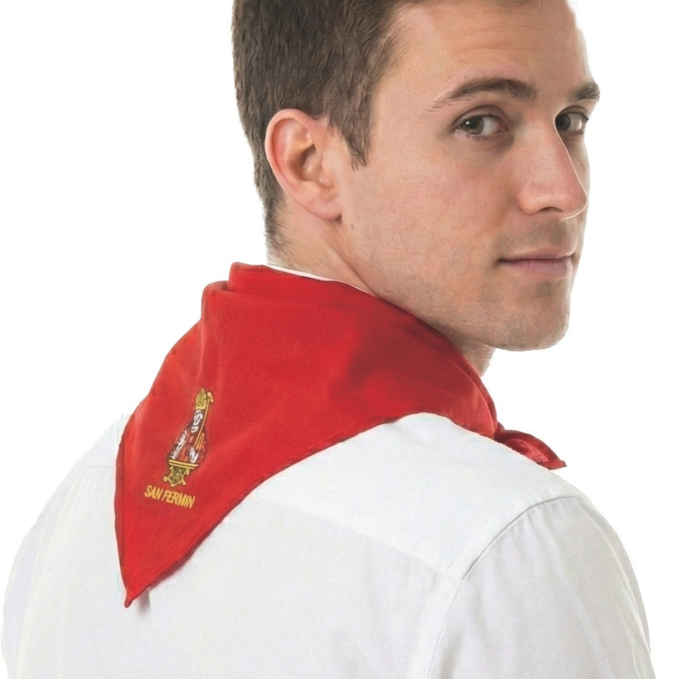 Embroidered Red San Fermín Neckerchief