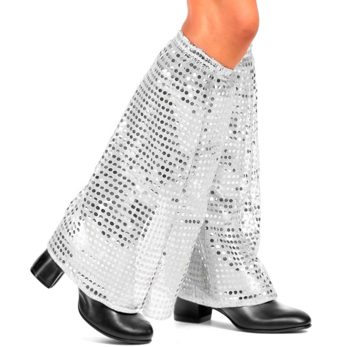 Silver Disco Elephant Trousers