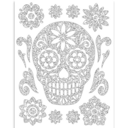 Glitter Skull Wall Sticker