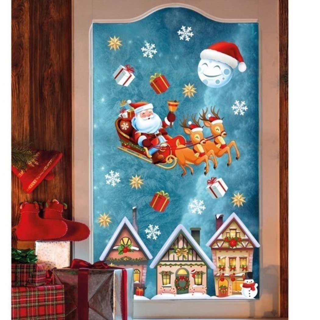 Electrostatic Christmas Stickers