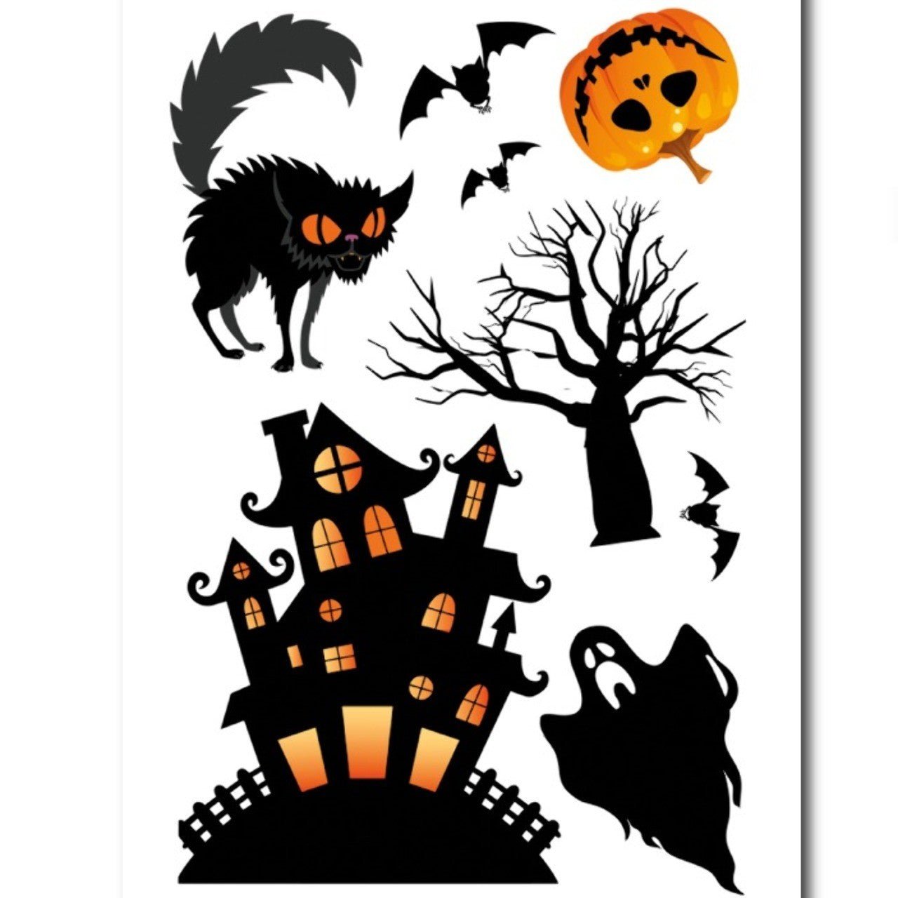 Haunted House Vinyl Stickers
