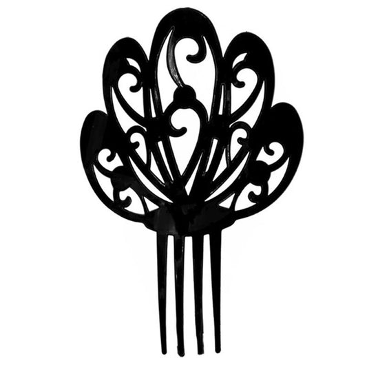 Large Black Comb Headdress