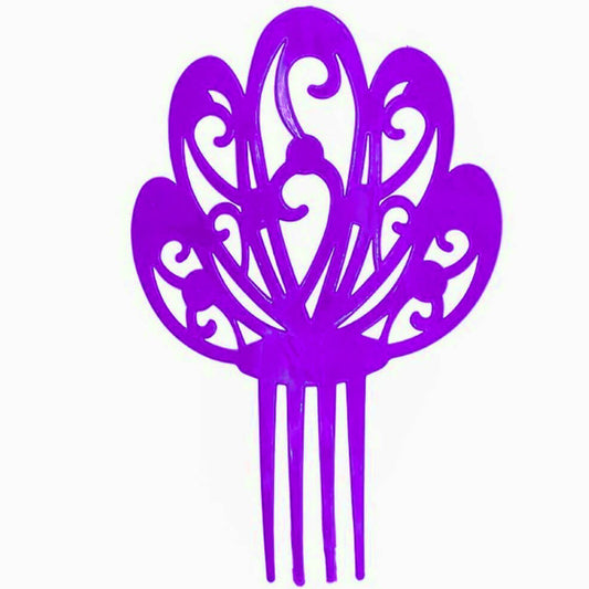 Large Purple Comb Headdress