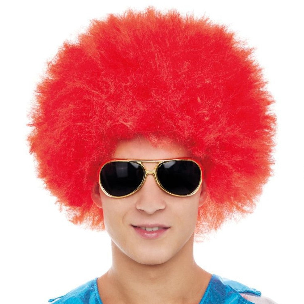 Red Afro Wig