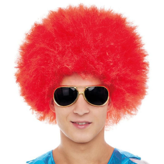 Red Afro Wig