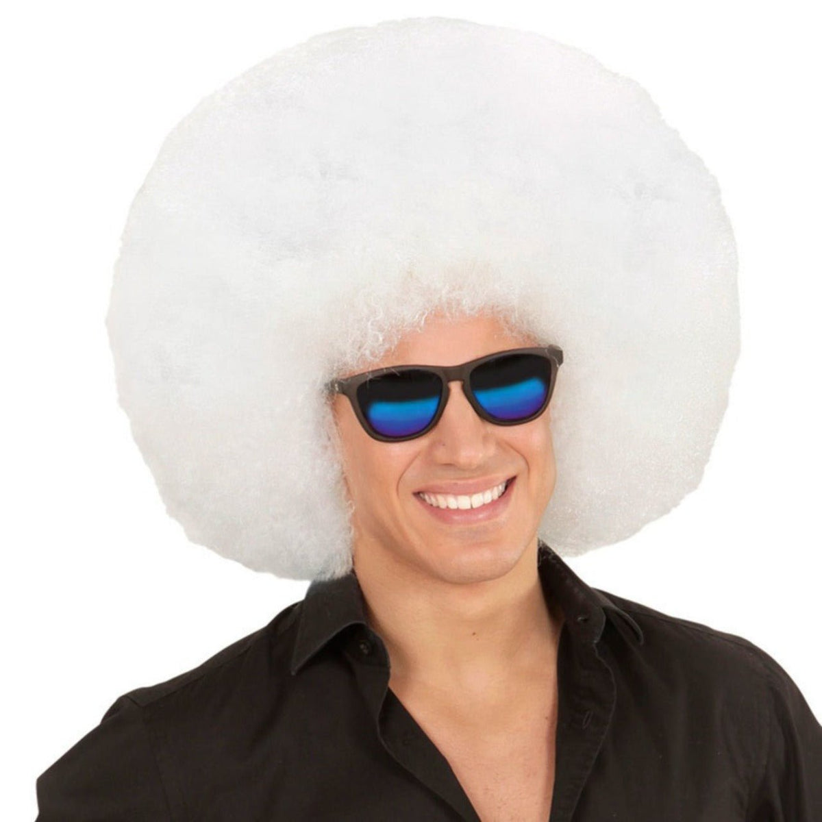 Super White Afro Wig