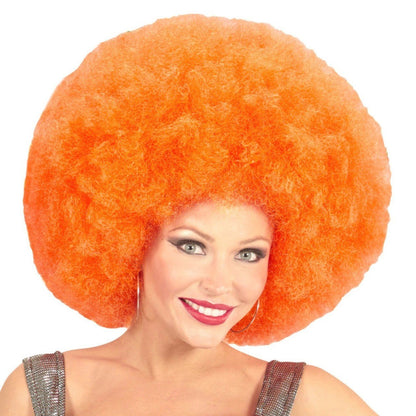 Super Orange Afro Wig