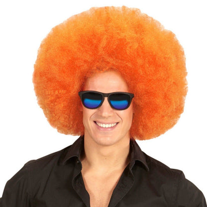 Super Orange Afro Wig