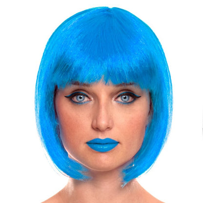 Blue Bob Wig