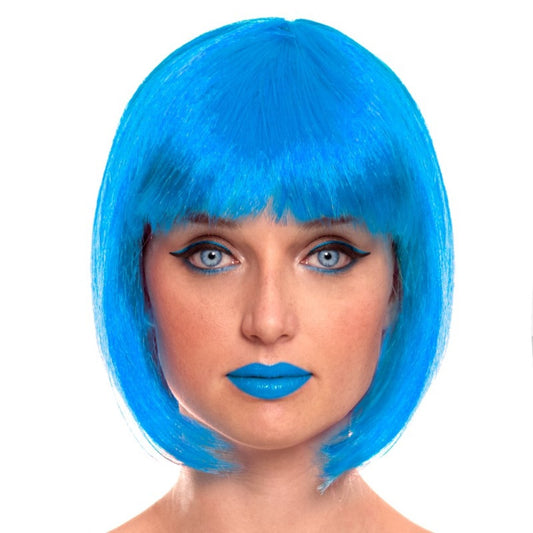 Blue Bob Wig