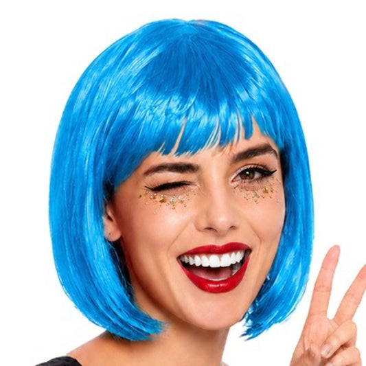 Blue Bob Wig