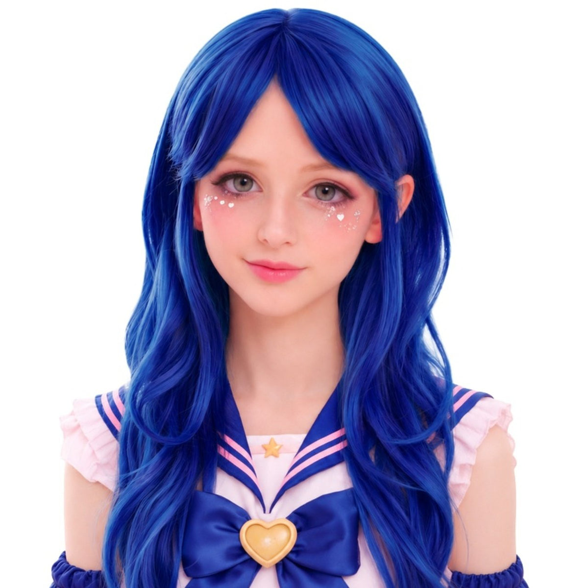 Long Blue Cosplay Wig