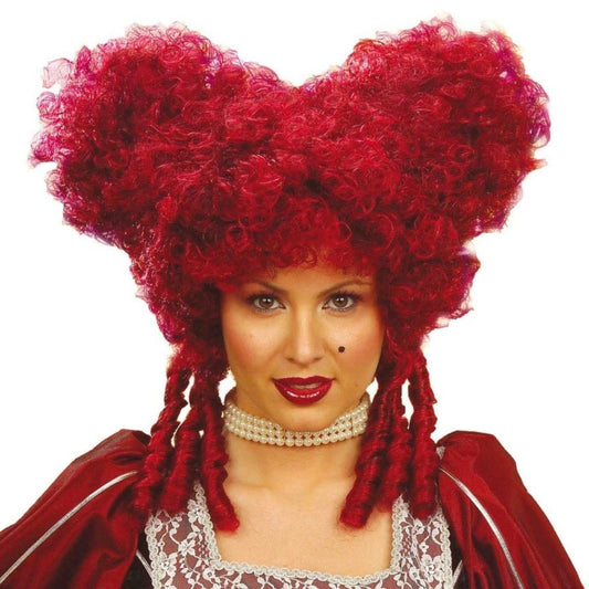 Burgundy Queen of Hearts Wig