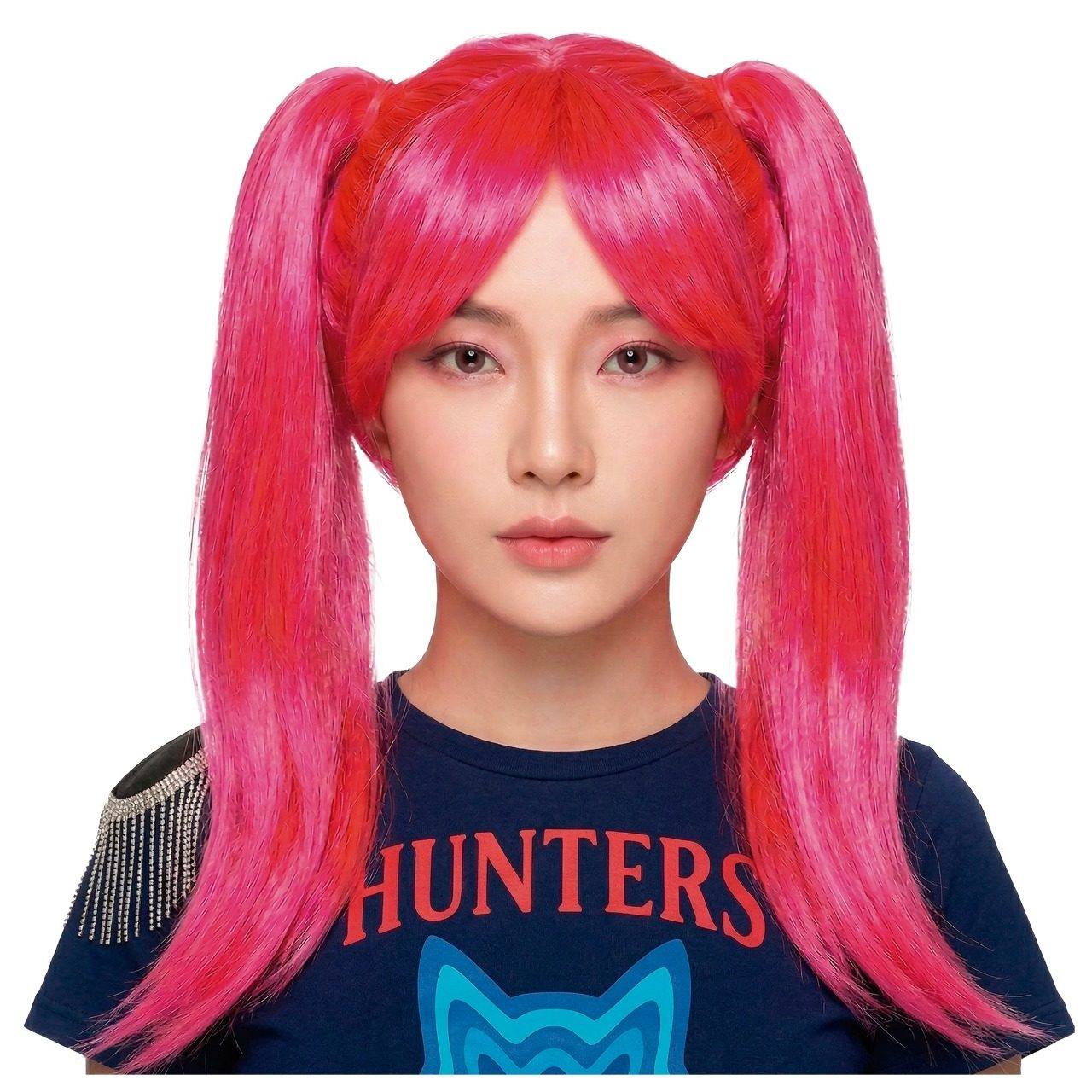 Pink K-Pop Singer Wig