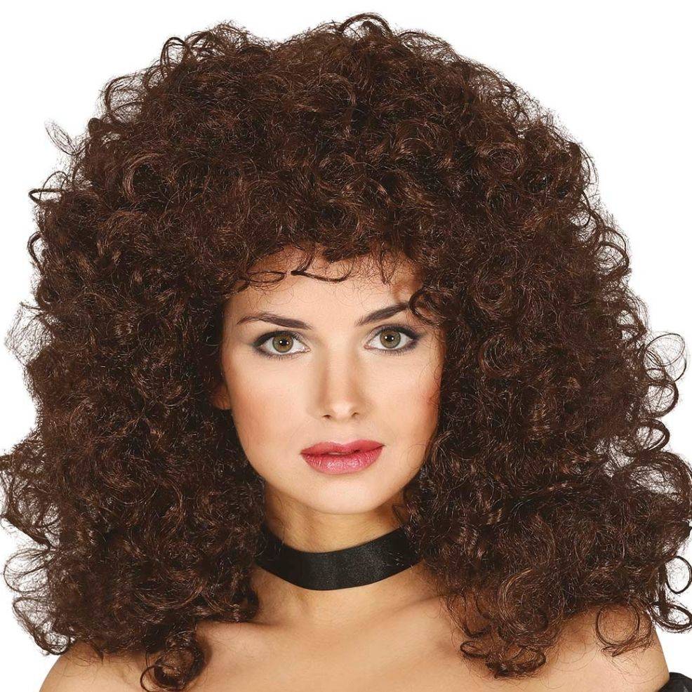 Long Curly Brown Wig