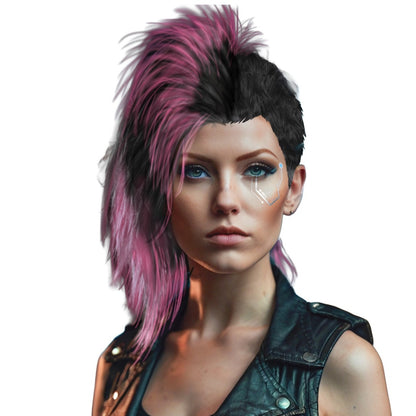 Cyberpunk Judy Wig