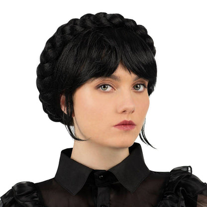 Wig with Crown of Braids
