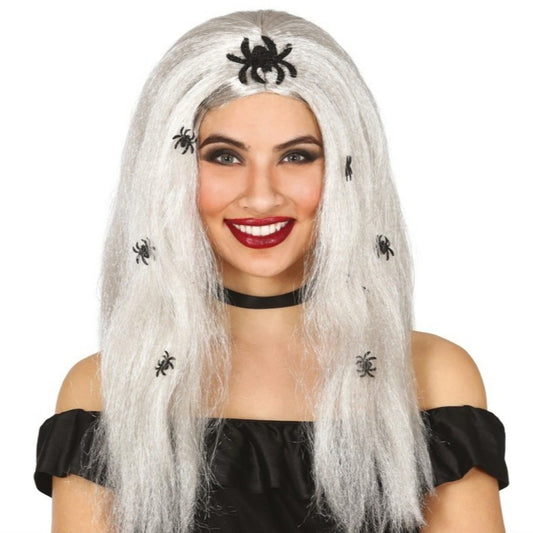 Long Grey Spiders Wig