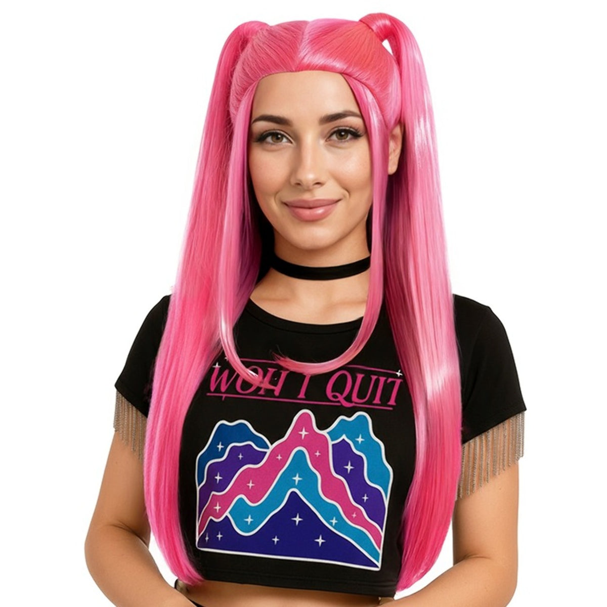 Fuchsia K-Pop Singer Wig