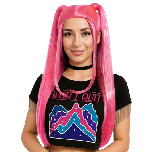 Fuchsia K-Pop Singer Wig
