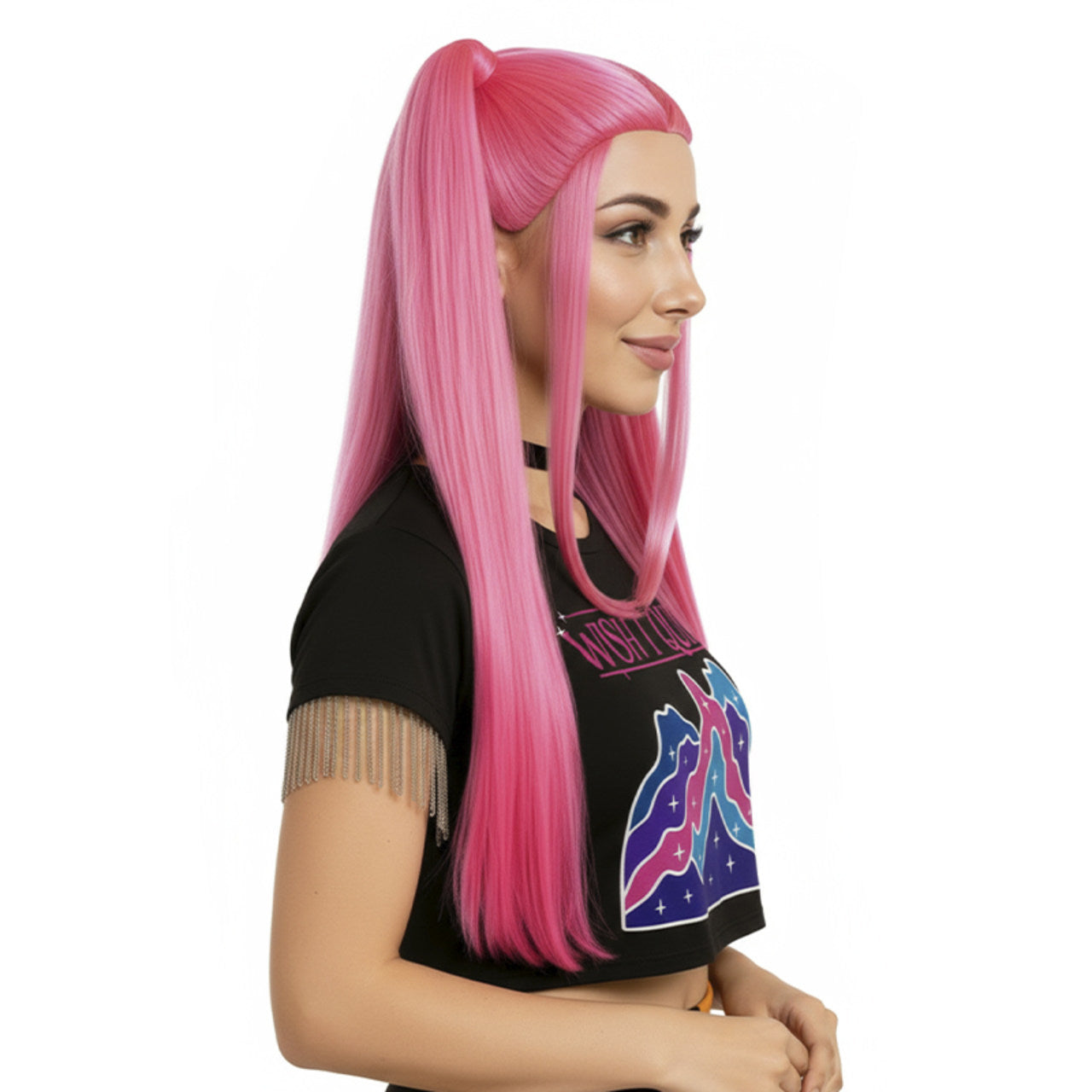 Fuchsia K-Pop Singer Wig