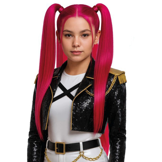 Fuchsia K-Pop Singer Wig