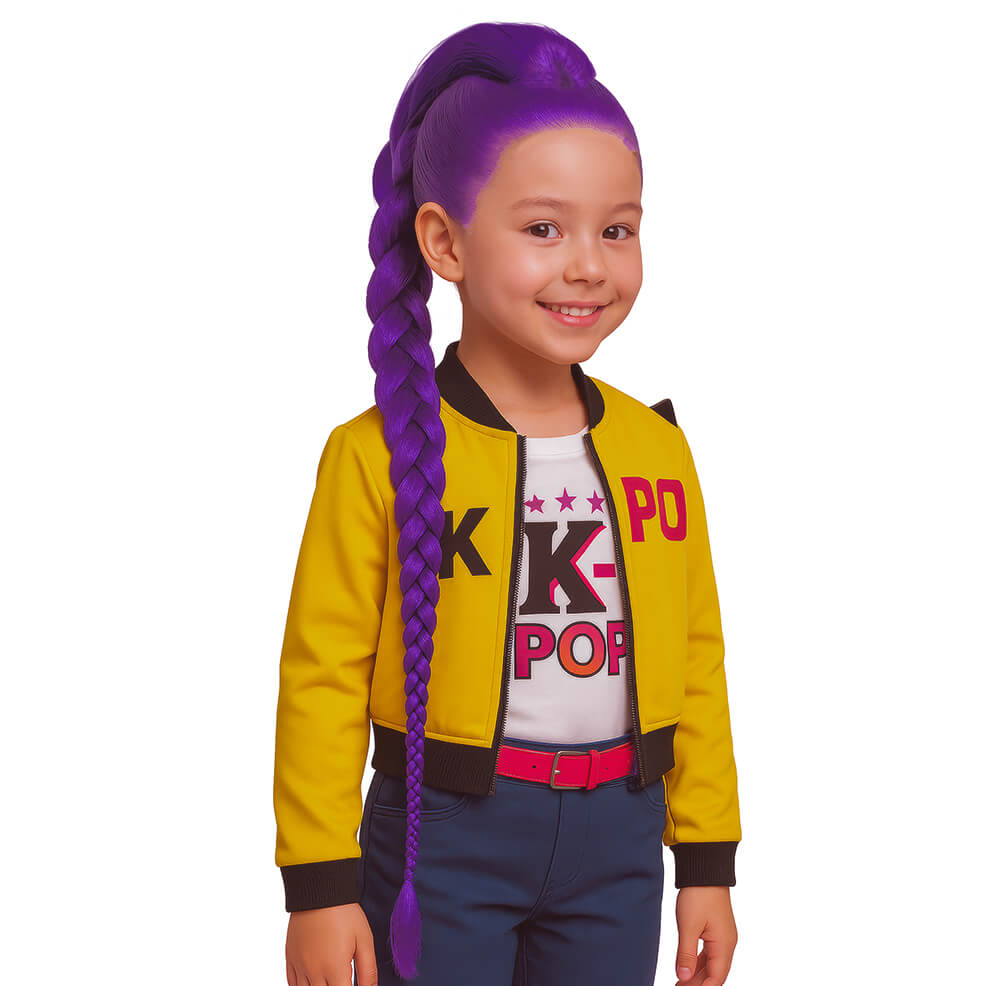 Girls Lilac K-Pop Singer Wig