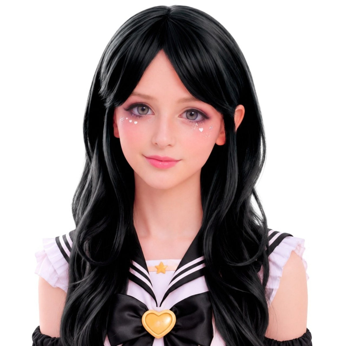 Long Black Cosplay Wig