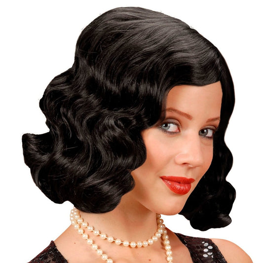 Black 1920s Wavy Wig