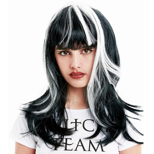 Sinister Black and White Wig