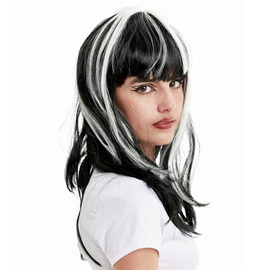 Sinister Black and White Wig