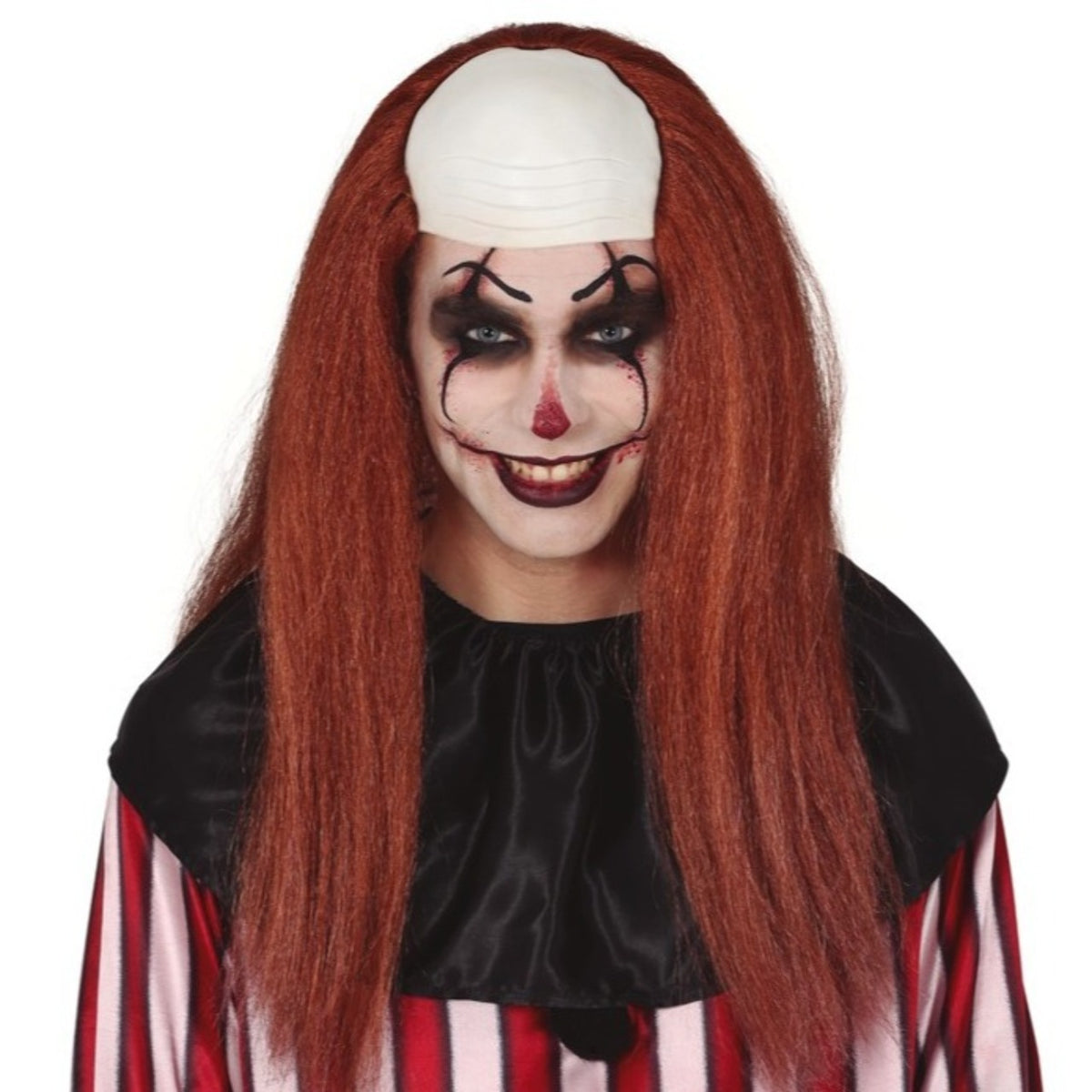 Brown Bald Clown Wig