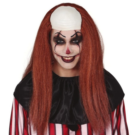Brown Bald Clown Wig