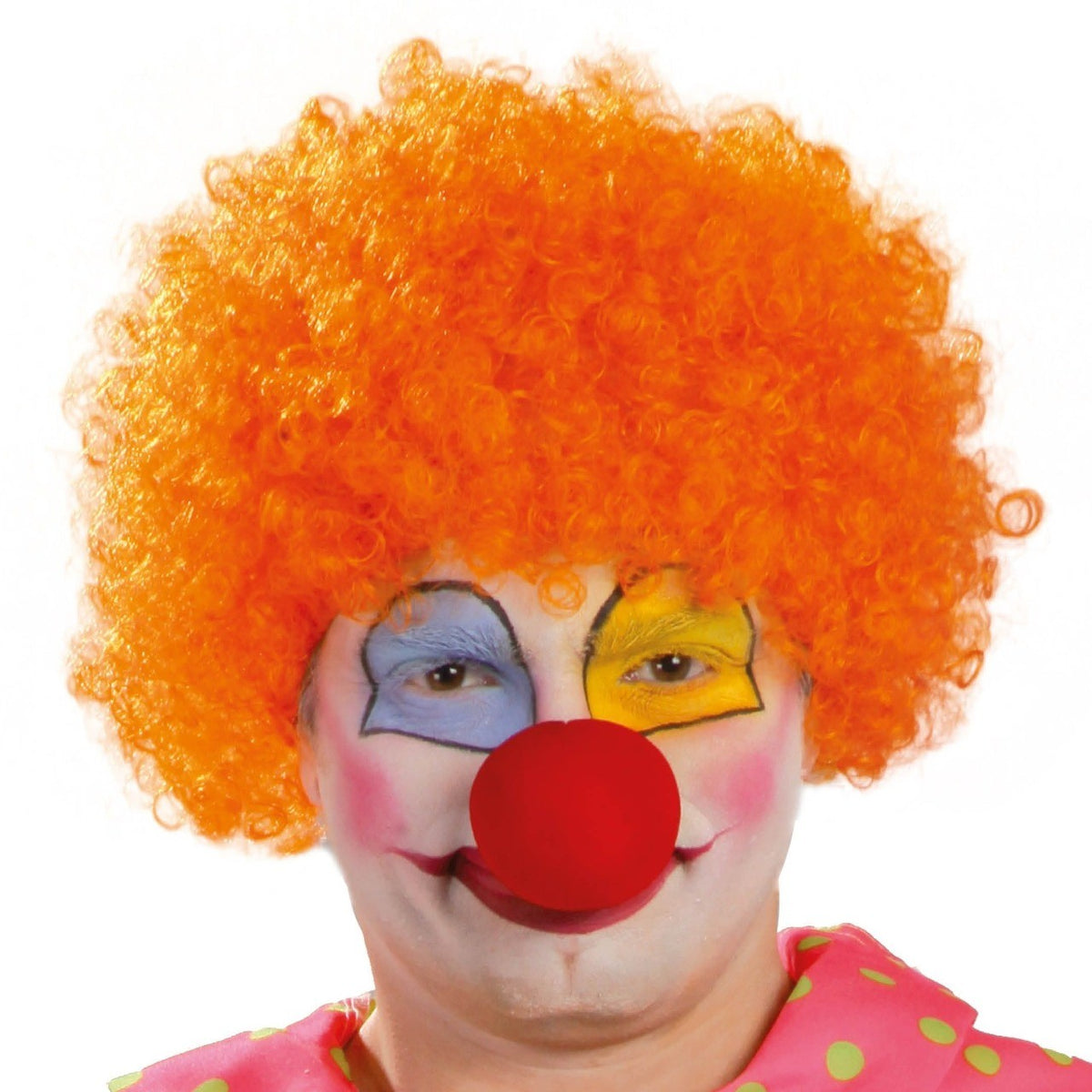 Orange Curly Clown Wig