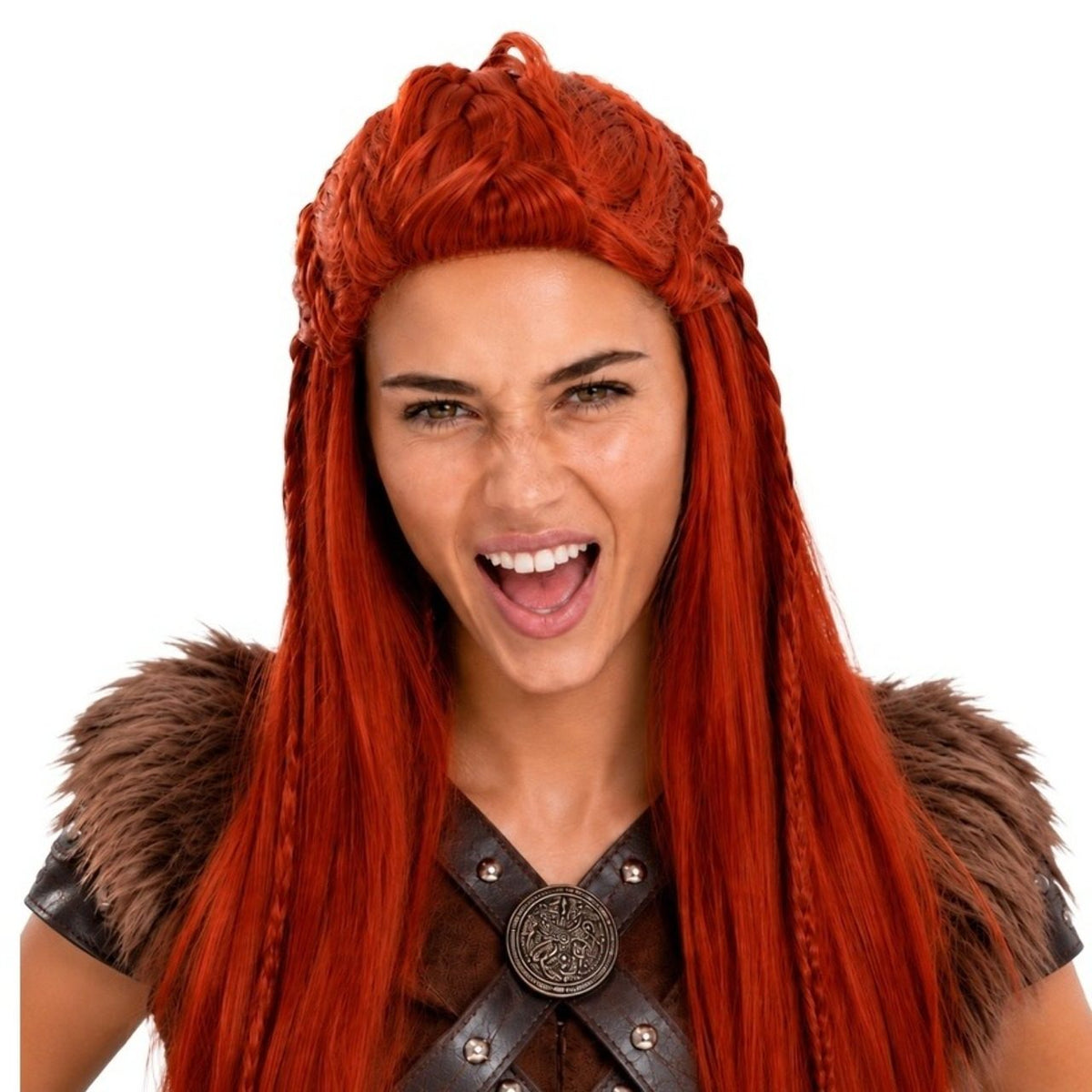 Redhead Viking Wig