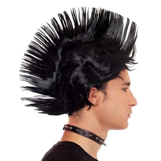 Black Punk Punky Mohawk Wig