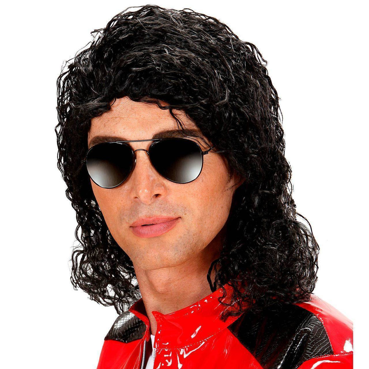 Black Curly Michael Wig