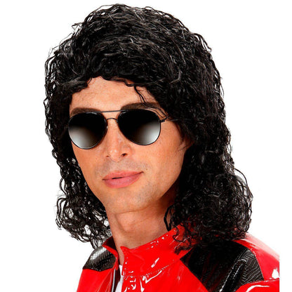 Black Curly Michael Wig