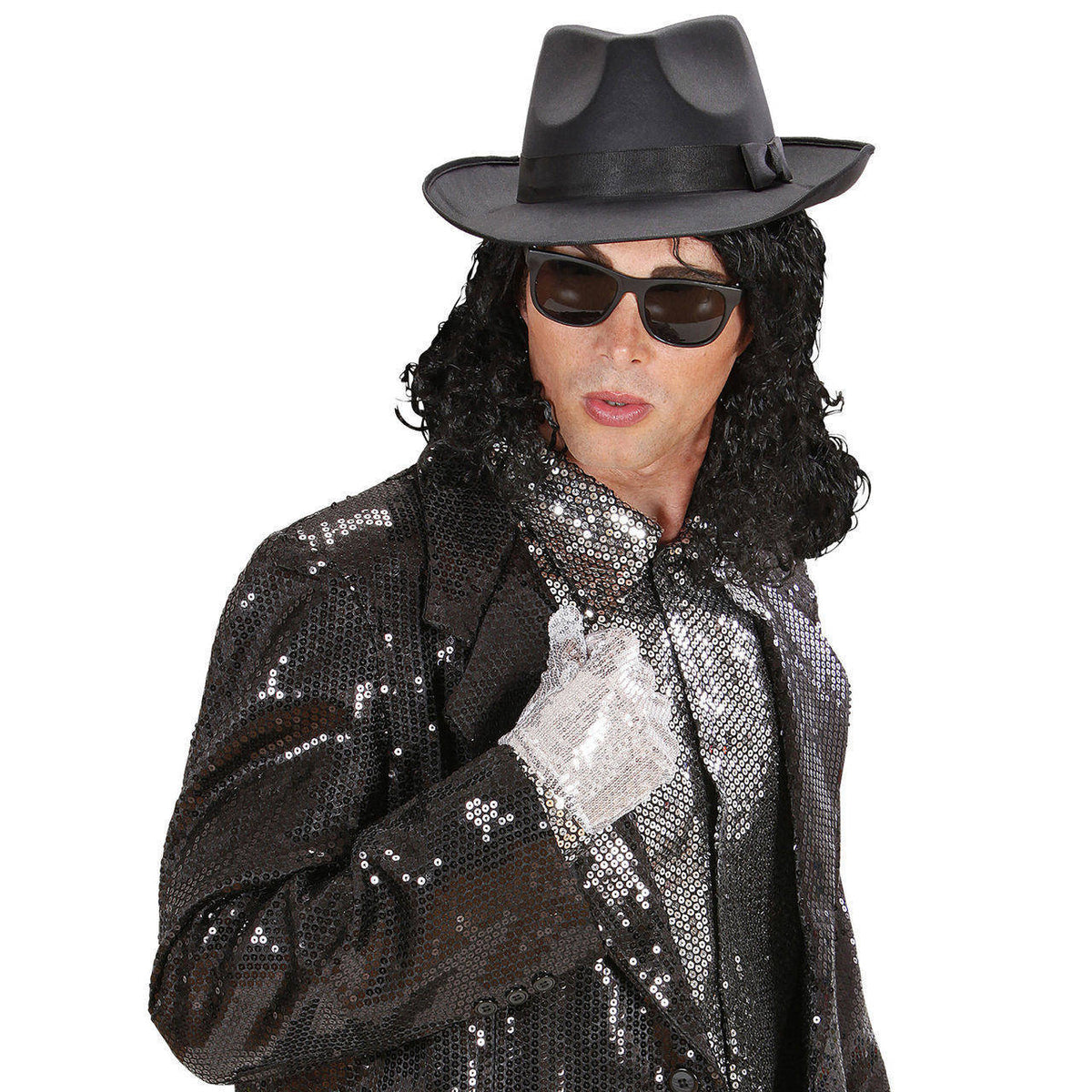 Black Curly Michael Wig