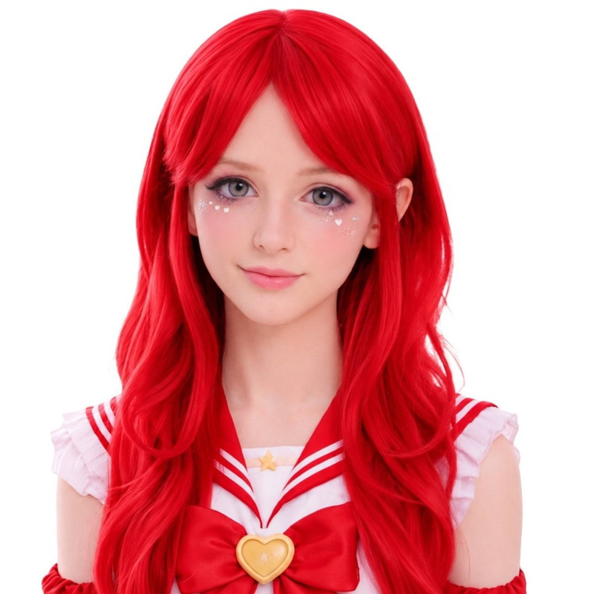 Long Red Cosplay Wig