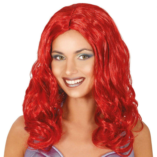 Red Mermaid Wig