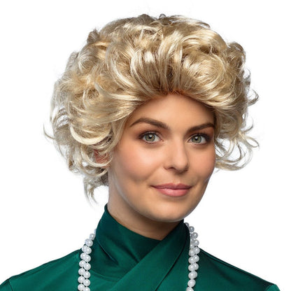 Short Blonde Lady Wig