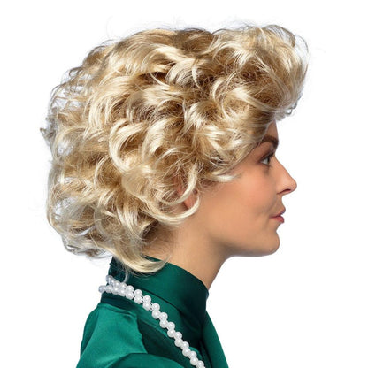 Short Blonde Lady Wig