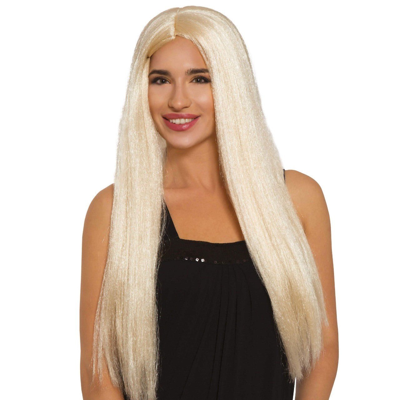 Long Straight Blonde Wig