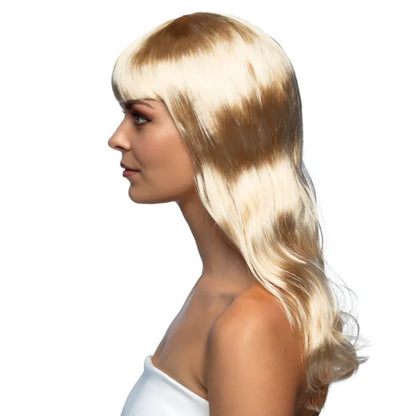 Blonde Wavy Wig with Fringe